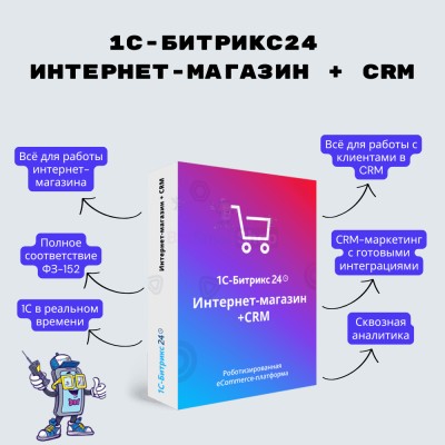 Программа для ЭВМ "1С-Битрикс24". Лицензия Интернет-магазин + CRM (12 мес.) - купить в Нарате